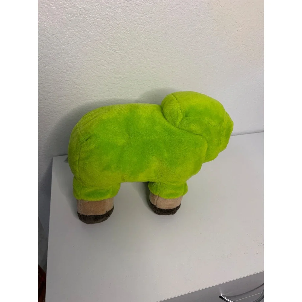 Minecraft Jinx Mojang Lime Green Sheep Plush Stuffed Animal Toy 7 Inch - Picture 3 of 5